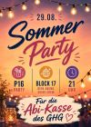 GHG Abikassen Party am Samstag, den 29.08.2026
